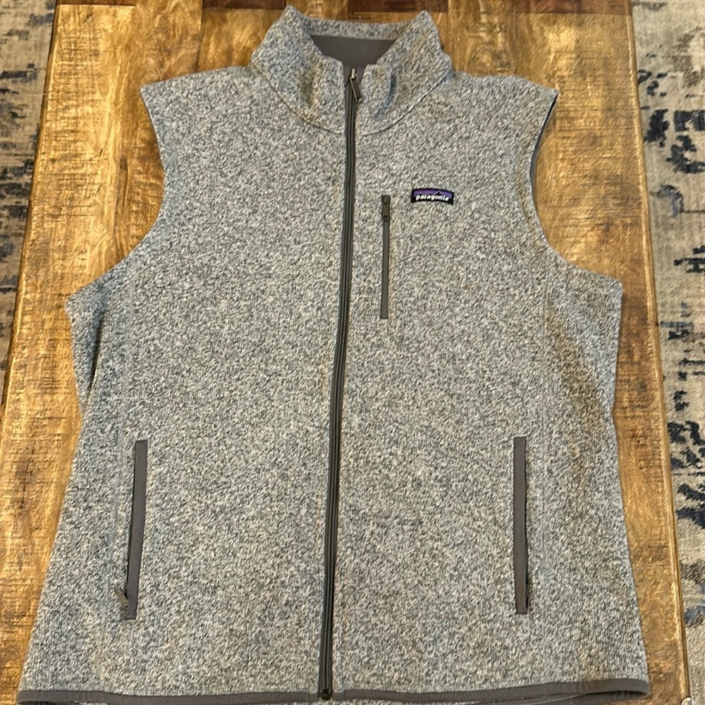 Men’s Patagonia XL Fleece Vest Gray